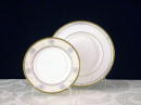 Naples gold: 12 rim soup - 24 plates 27cm - 24 dessert 20cm                                                             
