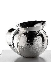 Round silver pitcher - Broc boule argent 18cm H.18cm                                                                    